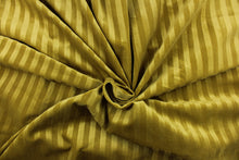 Load image into Gallery viewer, This velvet features a stripe design in green.

