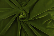 Load image into Gallery viewer, This velvet features a beautiful solid olive green .
