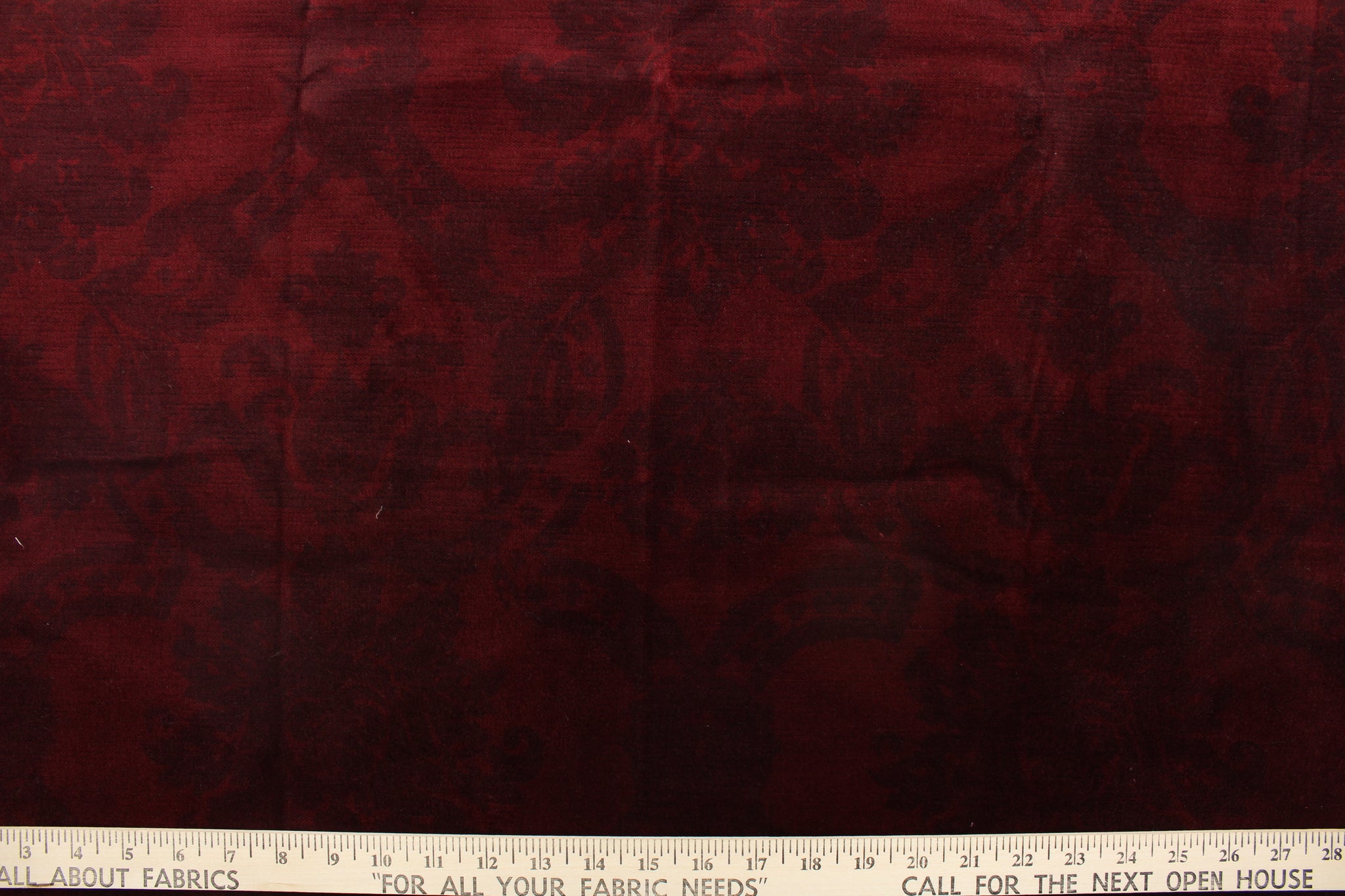 Solid Maroon Fabric, Wallpaper and Home Decor