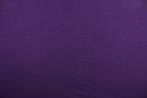Grape is a solid purple cotton jersey fabric, has a 4-way stretch that is soft, durable, breathable and will allow movements of the body.  Uses include t-shirts, sportswear, loungewear, leggings, children's apparel, bedding and sheets.  We offer a variety of jersey fabrics.