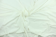 Load image into Gallery viewer, Ivory is a solid cotton jersey fabric, has a 4-way stretch that is soft, durable, breathable and will allow movements of the body.  Uses include t-shirts, sportswear, loungewear, leggings, children&#39;s apparel, bedding and sheets.  We offer a variety of jersey fabrics.
