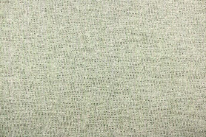 A mock linen with a weave design in brown, khaki, green, mint green and a dull white  with a light backing . 