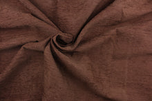 Load image into Gallery viewer,  A chenille fabric in a brown with pink over tones.
