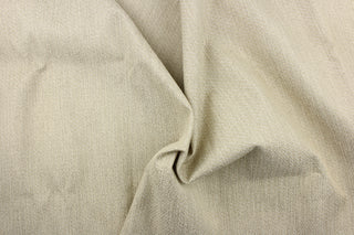  A mock linen in a weave design in white and beige with a latex backing.