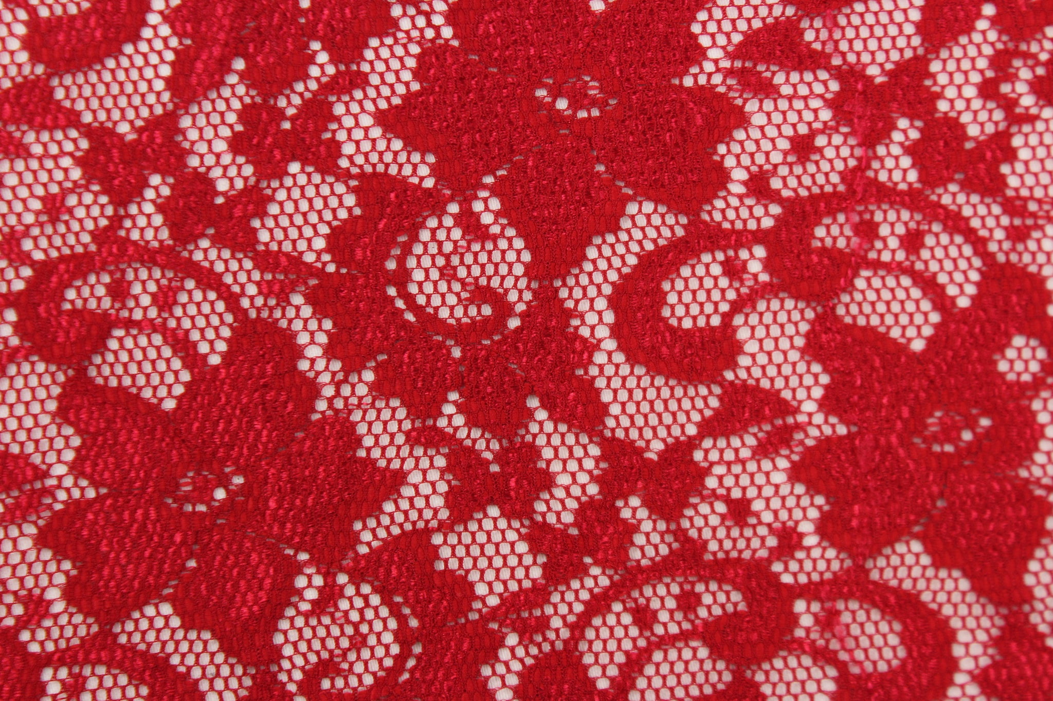 Katerina Red Floral Stretch Lace - Lace - Other Fabrics - Fashion