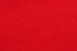  This is a felt fabric in solid red with adhesive backing.  It features a slightly textured feel that is soft, sturdy and durable.  Uses include crafts, apparel accents, décor, embellishments and more. 