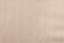 Load image into Gallery viewer, This beautiful champagne color with a hint of a pink undertone fabric features a herringbone design. 
