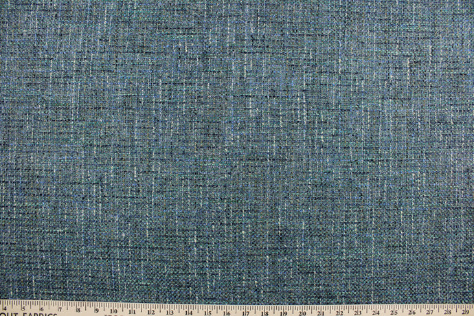  Milford is a multi use jacquard fabric in shades of blue and green with hints of beige.  It is durable with 51,000 double rubs and would be great for upholstery, bedding, cornice boards, accent pillows and window treatments.