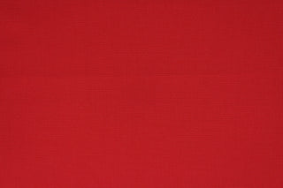  A solid red fabric that is suitable for outdoor use or indoors in a sunny room.  The fabric is fade resistant, mold and mildew resistant and offers UV protection.  It is not water repellant.  Uses include cushions, tablecloths, upholstery projects, decorative pillows and craft projects. 