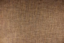 Load image into Gallery viewer,  This fabric in brown offers beautiful design, style and color to any space in your home.  It is perfect for window treatments (draperies, valances, curtains, and swags), bed skirts, duvet covers, light upholstery, pillow shams and accent pillows.  It is stable and durable with a rating of 51,000 double rubs.
