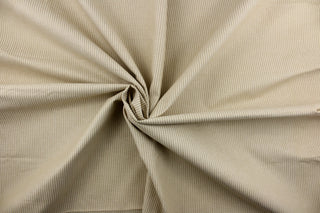 This multi purpose fabric features a pinstripe design in nutmeg.  It offers beautiful design, style and color to any space in your home.  It has a soft workable feel and is durable with 51,000 double rubs and has a soil and stain resistant finish.  Perfect for window treatments (draperies, valances, curtains, and swags), upholstery, cornice boards, accent pillows and home décor.