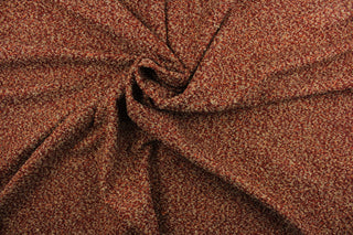 Topsy Turvey is a woven upholstery weight fabric that is durable with 51,000 double rubs.  It is great for upholstery projects including sofas, chairs, dining chairs, pillows, handbags and craft projects.  It is soft and pliable and would make a great accent to any room.  Colors included are red, orange and beige.