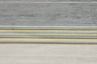  Portofino is a striped, woven upholstery weight fabric in yellow, teal and shades of grey.  It is great for upholstery projects including sofas, chairs, dining chairs, pillows, handbags and craft projects.  It is soft and durable and would make a great accent to any room.  