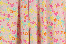 Load image into Gallery viewer, Flowers, floral, quilting, quilting prints, bedding, clothing, pin cushions, crafting, home decor, purple, orange, pink, yellow, white, blue
