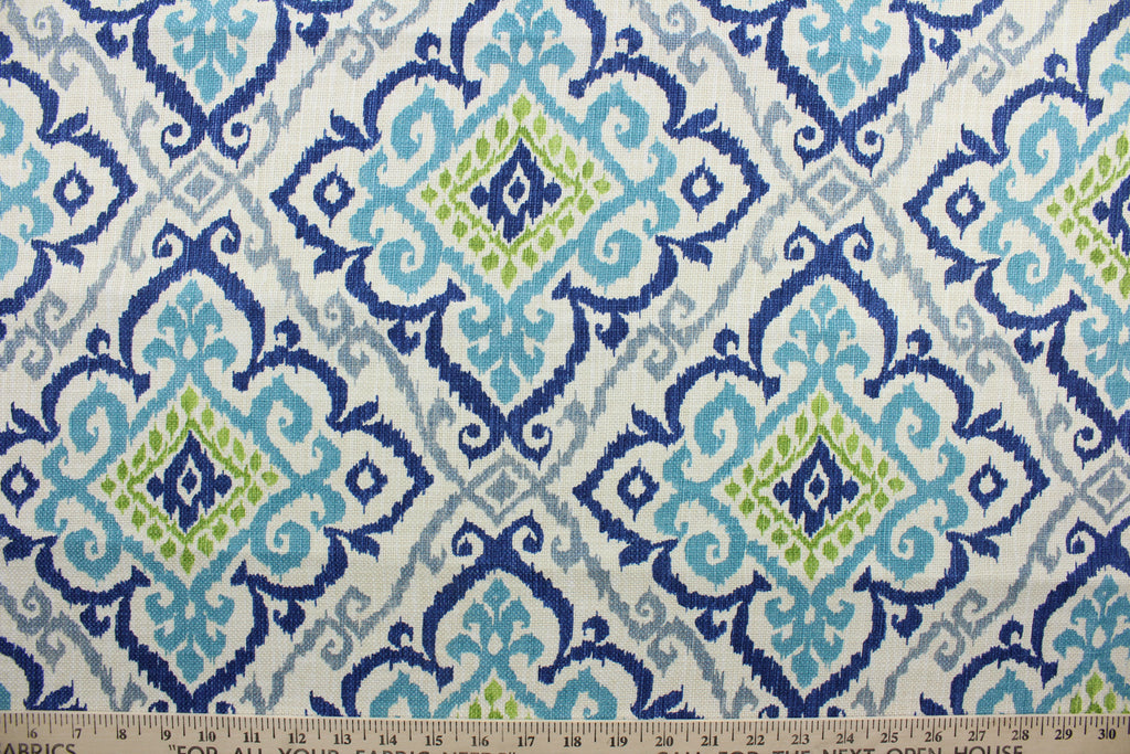 Covington Blue Ridge Pattern Covington© Chevelle Fabric in Capri Blue – All About Fabrics