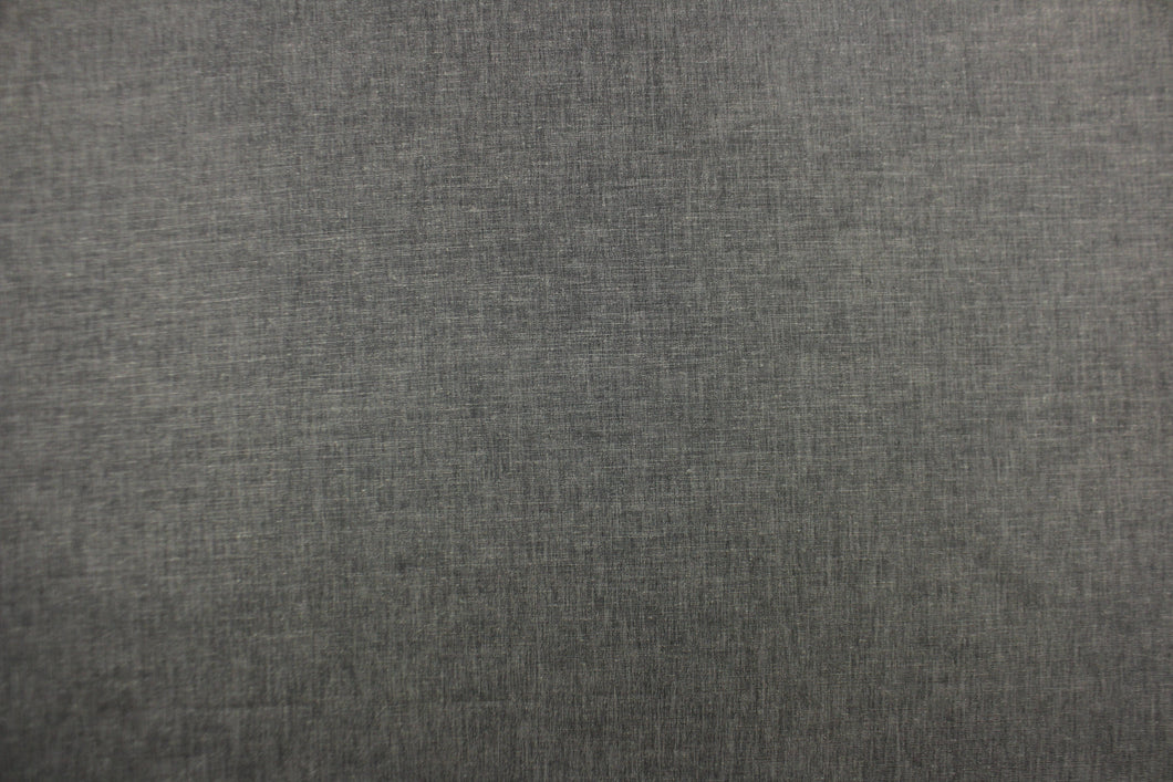 This poly/linen blend fabric in charcoal gray offers beautiful design, style and color to any space in your home.  It is perfect for window treatments (draperies, valances, curtains, and swags), bed skirts, duvet covers, light upholstery, pillow shams and accent pillows.  We offer Obi in other colors.