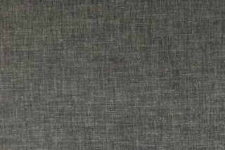 This poly/linen blend fabric in charcoal gray offers beautiful design, style and color to any space in your home.  It is perfect for window treatments (draperies, valances, curtains, and swags), bed skirts, duvet covers, light upholstery, pillow shams and accent pillows.  We offer Obi in other colors.