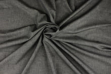 Load image into Gallery viewer, This poly/linen blend fabric in charcoal gray offers beautiful design, style and color to any space in your home.  It is perfect for window treatments (draperies, valances, curtains, and swags), bed skirts, duvet covers, light upholstery, pillow shams and accent pillows.  We offer Obi in other colors.
