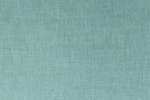 This poly/linen blend fabric in azure (seafoam green) offers beautiful design, style and color to any space in your home.  It is perfect for window treatments (draperies, valances, curtains, and swags), bed skirts, duvet covers, light upholstery, pillow shams and accent pillows.  We offer Obi in other colors.