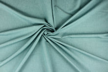 Load image into Gallery viewer, This poly/linen blend fabric in azure (seafoam green) offers beautiful design, style and color to any space in your home.  It is perfect for window treatments (draperies, valances, curtains, and swags), bed skirts, duvet covers, light upholstery, pillow shams and accent pillows.  We offer Obi in other colors.
