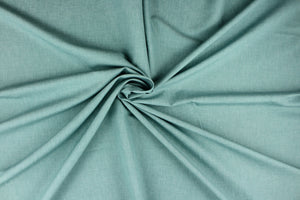 This poly/linen blend fabric in azure (seafoam green) offers beautiful design, style and color to any space in your home.  It is perfect for window treatments (draperies, valances, curtains, and swags), bed skirts, duvet covers, light upholstery, pillow shams and accent pillows.  We offer Obi in other colors.