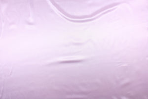 A beautiful satin fabric in a pale purple color.