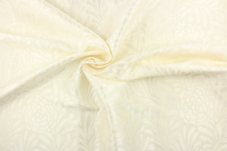 Bosworth is a rich looking, tone on tone, textured, embossed floral design.  This fabric offers beautiful design, style and color to any space in your home.  It has a soft workable feel and is perfect for window treatments (draperies, valances, curtains, and swags), bed skirts, duvet covers, light upholstery, pillow shams and accent pillows.  