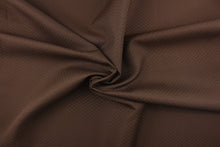 Load image into Gallery viewer,  Roker is a textured brown fabric with a slight sheen which enhances the design.  It offers beautiful design, style and color to any space in your home.  It has a soft workable feel and is perfect for window treatments (draperies, valances, curtains, and swags), light upholstery,  bed skirts, duvet covers, pillow shams and accent pillows.  
