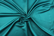Load image into Gallery viewer, This mock linen in sea green is perfect for window treatments (draperies, valances, curtains, and swags). It has a slight sheen and offers beautiful design, style and color to any space in your home. 
