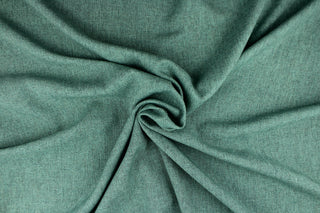 This fabric in seaglass (blue/green) offers beautiful design, style and color to any space in your home.  It has a soft workable feel and is perfect for window treatments (draperies, valances, curtains, and swags), bed skirts, duvet covers, light upholstery, pillow shams and accent pillows.  We offer Ratio in other colors.