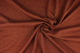 This fabric in pumpkin (dark orange) offers beautiful design, style and color to any space in your home.  It has a soft workable feel and is perfect for window treatments (draperies, valances, curtains, and swags), bed skirts, duvet covers, light upholstery, pillow shams and accent pillows.  We offer Ratio in other colors.