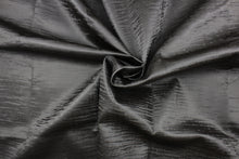 Load image into Gallery viewer, This vinyl fabric features a smooth velvet look in dark gray . 
