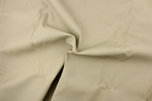 This vinyl fabric features a smooth design in light beige. 