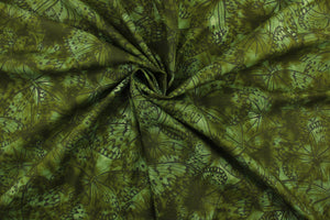  From the "Every Day Prints" collection, Blenders features a large butterfly print in black against an olive green background.  The versatile lightweight fabric is soft and easy to sew.  It would be great for quilting, crafting and sewing projects.  