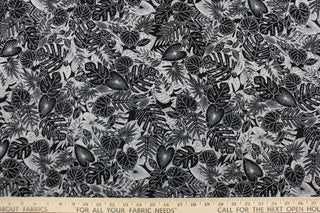 From the "Every Day Prints" collection, Monotones in Black features large tropical leaves in black and white.  The versatile lightweight fabric is soft and easy to sew.  It would be great for quilting, crafting and sewing projects.  