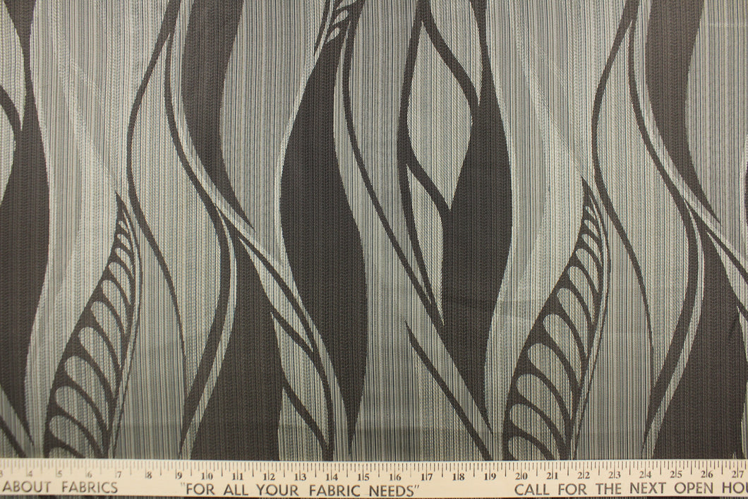 Bena is a large leaf jacquard fabric from the 
