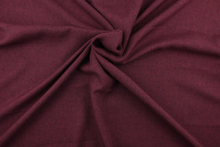 This fabric in burgundy/black offers beautiful design, style and color to any space in your home.  It has a soft workable feel and is perfect for window treatments (draperies, valances, curtains, and swags), bed skirts, duvet covers, light upholstery, pillow shams and accent pillows.  We offer Ratio in other colors.