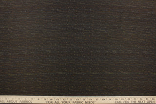 This fabric in black with hints of beige, brown and light blue offers beautiful design, style and color to any space in your home.  It has a soft workable feel and is perfect for window treatments (draperies, valances, curtains, and swags), bed skirts, duvet covers, light upholstery, pillow shams and accent pillows.  