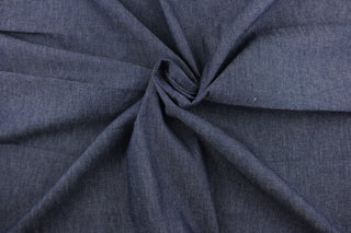 A beautiful denim fabric in a rich blue. 