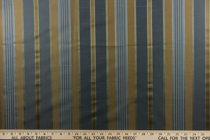 Striped pattern in colors of dark gold and blue