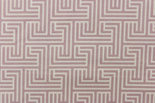 Load image into Gallery viewer, This is a  beautiful pale purple and white geometric design. 
