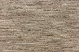 This multi-purpose mock linen features a striae pattern in sand dune  with black undertones.  This classic raw silk look is suitable for draperies, curtains, cornice boards and headboards.  We offer this fabric in other colors.