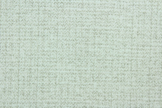 Lerna is a multi use fabric in green and white and is perfect for outdoor settings or indoors in a sunny room.  It is stain and water resistant and can withstand up to 500 hours of direct sun exposure and has a durability rating of 10,000 double rubs.  Uses include decorative pillows, cushions, chair pads, tote bags and upholstery.